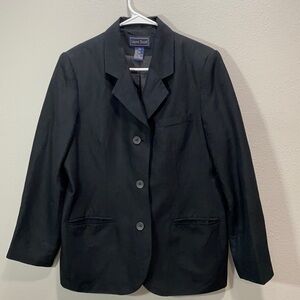 Vintage Laura Scott blazer linen‎ black